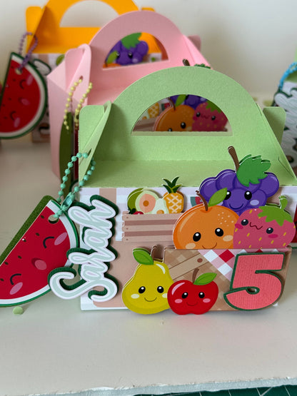 Mini Gable Box for Fruit-Themed Party Favors - Perfect for Kids' Birthdays, Baby Showers, and Summer Celebrations.