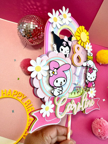 Kitty Cake Topper, My Melody Cake Topper Decor, Kids Birthday Cake Decor, Kids Party Decor, Kitty Cake Decor