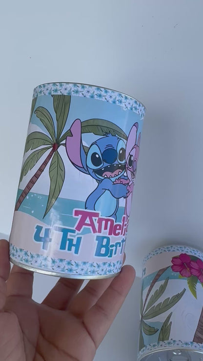 Stitch and Angel party favor Coin Bank